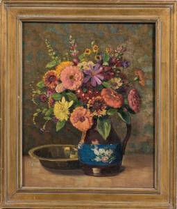 WOELFLE Arthur William 1873-1936,Summer Blossoms in a Painted Jug,Skinner US 2020-03-18