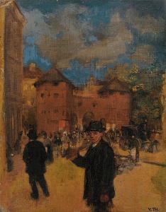 WOHL Victor Thomas 1854-1933,Föhnstimmung am Sendlinger Tor,Scheublein Art & Auktionen DE 2009-06-19