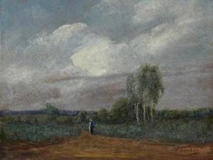 WOHLBERG Albert 1852-1933,Atmospheric Landscape,Auctionata DE 2013-08-30