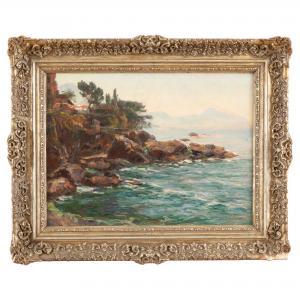 WOHNER Louis 1888-1958,La scogliera di Nervi,Wannenes Art Auctions IT 2022-02-08