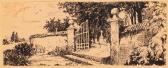 WOJTKIEWICZ Witold 1879-1909,"Ogrodzenie cmentarne" ("Cementary fence"),Desa Unicum PL 2022-05-19