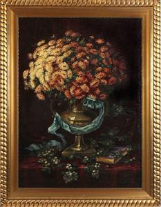 WOLCKE M 1910,vase with flowers,Twents Veilinghuis NL 2013-01-05
