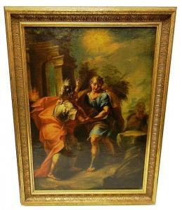 WOLCKER Johann Georg 1700-1766,biblical figures in classical landscape,Winter Associates 2014-11-03