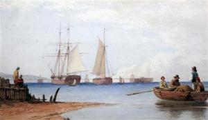 WOLEDGE Frederick William 1840-1895,View of Old Brighton Pier initialled,Gorringes GB 2016-09-21