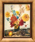 WOLF Franz Xaver 1896-1989,Bouquet de fleurs,Cannes encheres, Appay-Debussy FR 2022-07-09