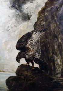 WOLF Joseph 1820-1899,An eagle in a rocky landscape,Bonhams GB 2013-08-21