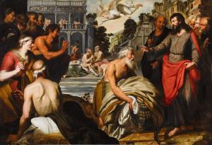 WOLFAERTS Artus 1581-1641,Christ at the Pool of Bethesda,Sotheby's GB 2022-07-07