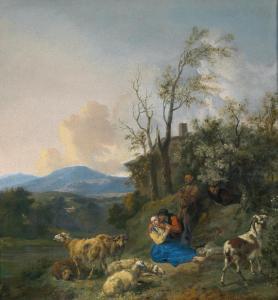 WOLFAERTS Jan Baptist,Herders and their flock in a wide landscape,Palais Dorotheum 2014-06-24