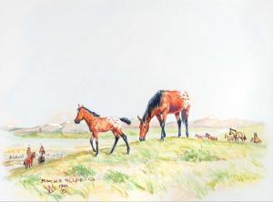 WOLFE Byron B 1904-1973,Future Buffalo Horse,Jackson Hole US 2022-02-18