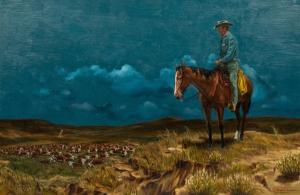 WOLFE Byron B 1904-1973,The Night Herder,1964,Hindman US 2023-05-04