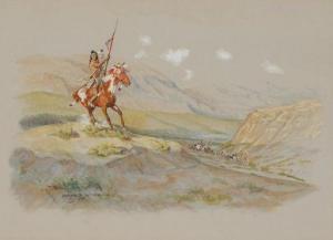 WOLFE Byron B 1904-1973,Ute Lookout and Stolen Horses,Altermann Gallery US 2020-09-18