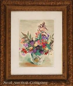WOLFE Karl 1904-1985,Floral Still Lifes,Neal Auction Company US 2020-11-22