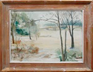 WOLFE Karl 1904-1985,Landscape with Bridge,Neal Auction Company US 2023-02-03