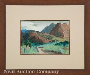 WOLFE Karl 1904-1985,Mountain Valley,Neal Auction Company US 2020-11-20