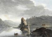 WOLFF Jeremias 1663-1724,Monument at Meggenhorn at Lake Lucerne,1770,Galerie Koller CH 2012-03-26