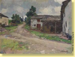 WOLFF Jose 1884-1964,Ruelle menant au village,Horta BE 2009-11-09