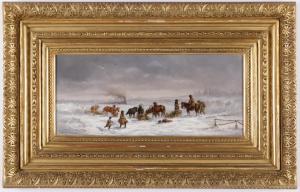 WOLFRAM Joseph 1860-1873,Winterliche Szene in Rußland,1882,Palais Dorotheum AT 2019-05-07