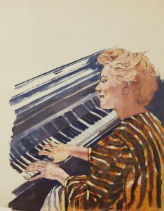 WOLFSFELD Erich 1884-1956,Portrait of a pianist,Rosebery's GB 2021-03-24