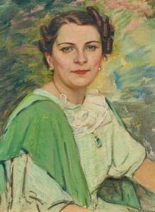 WOLFTHORN Julie 1868-1944,Portrait of a Lady,1938,Van Ham DE 2023-05-15