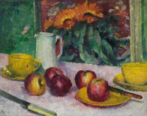 WOLMARK Alfred Aaron 1877-1961,Still Life on a Table,Heffel CA 2017-10-26