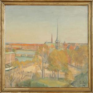 WOLMER Gustav 1880-1971,A view of Copenhagen,Bruun Rasmussen DK 2008-04-28