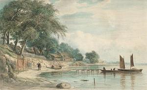 WOLPERDING Friedrich Ernst 1815-1888,Fischerstrand bei Alt-Ellerbek an der Kieler ,Galerie Bassenge 2018-06-01