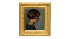 WOLSELEY Garnet Ruskin 1884-1967,Profile portrait of a young girl with bobbed ha,Anderson & Garland 2023-07-19