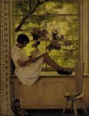 WOLSELEY Garnet Ruskin 1884-1967,Reading on the Windowsill,Christie's GB 2001-11-02