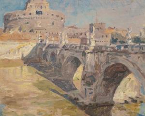 WOLTER Hendrik Jan 1873-1952,Castel S. Angelo - Roma,1939,AAG - Art & Antiques Group NL 2023-12-11