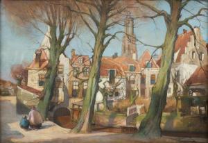 WOLTER Hendrik Jan 1873-1952,Muurhuizen in Amersfoort,Venduehuis NL 2024-02-28