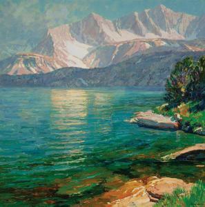 WOLTON Alan 1934,Mt Goode Over Long Lake,Scottsdale Art Auction US 2023-08-26
