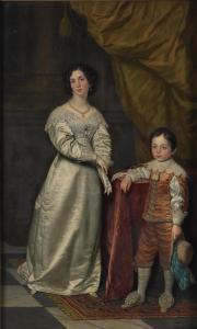 WONDER Pieter Christoffel 1780-1852,Full length portrait of a mother and her son,Bonhams 2022-07-06