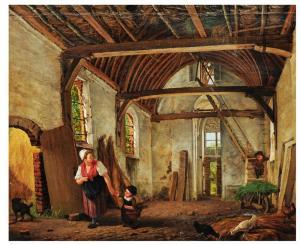 WONDER Pieter Christoffel,Mother with children in the chapel at t'Huis de Ha,Mallams 2019-02-27