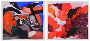 WONG PATRICK LIN WAH 1966,'The Dreamer' and an abstract landscape study,Mallams GB 2014-07-11