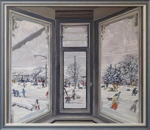 WONNACOTT John Henry 1940,Snow Window,2003,Rosebery's GB 2015-06-30
