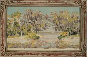 Wood Ella Miriam 1888-1976,Southern Landscape,Neal Auction Company US 2019-04-14