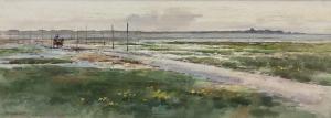 WOOD Frank Watson 1862-1953,The Causeway Lindisfarne,David Duggleby Limited GB 2023-12-08