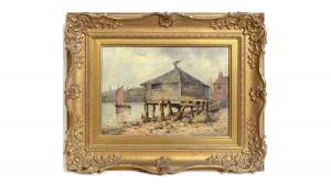 WOOD George Septimus 1860-1940,Scullerman's Hut, North Shields,Anderson & Garland GB 2023-07-19