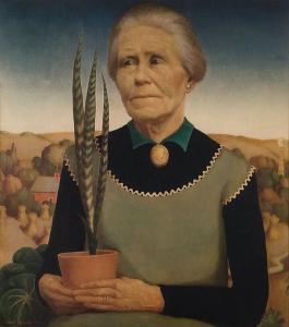 WOOD Grant 1891-1942,Woman with Plant,Jackson's US 2009-12-08