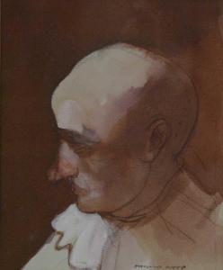 WOOD Harold 1918-2014,Study of a bald clown,Gilding's GB 2023-07-18