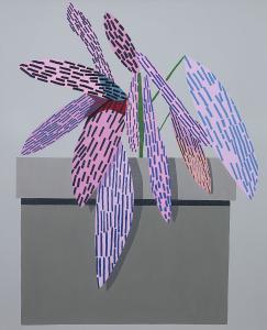 WOOD JONAS 1977,PINK PLANT WITH SHADOWS #2,2014,Sotheby's GB 2018-09-30