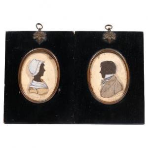 WOOD Joseph 1778-1852,Pair of portrait miniatures,1812,Butterscotch Auction Gallery US 2022-03-20