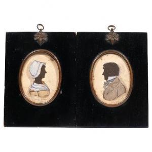 WOOD Joseph 1778-1852,Pair of portrait miniatures,1812,Butterscotch Auction Gallery US 2022-07-17