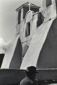 WOOD Myron,Parishioner at San Francisco Church, Ranchos de Ta,1964,Santa Fe Art Auction 2021-09-11