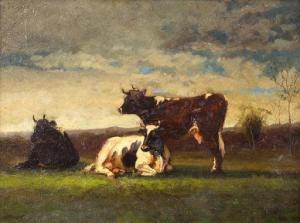 WOOD Ogden 1851-1912,Cattle at Twilight,Clars Auction Gallery US 2020-01-19