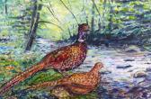 WOOD Peter,Pheasants by a stream,Golding Young & Mawer GB 2017-07-05