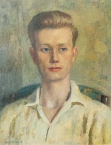WOOD Rex Thomas Percy R 1908-1970,Portrait of John Miles,1949,David Lay GB 2024-01-18