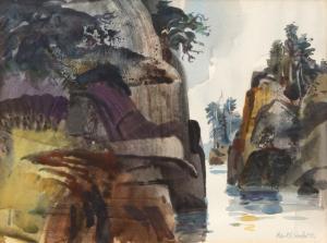 WOOD Robert Earle 1926-1999,Mountain Stream,1972,John Moran Auctioneers US 2017-05-23
