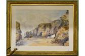 WOOD Robert 1852-1899,Marsden Grotto, Sunderland,1884,Tennant's GB 2015-05-30