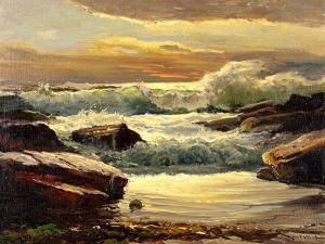 WOOD Robert 1852-1899,Untitled (California Sunset on the Waves),Clars Auction Gallery US 2017-07-16